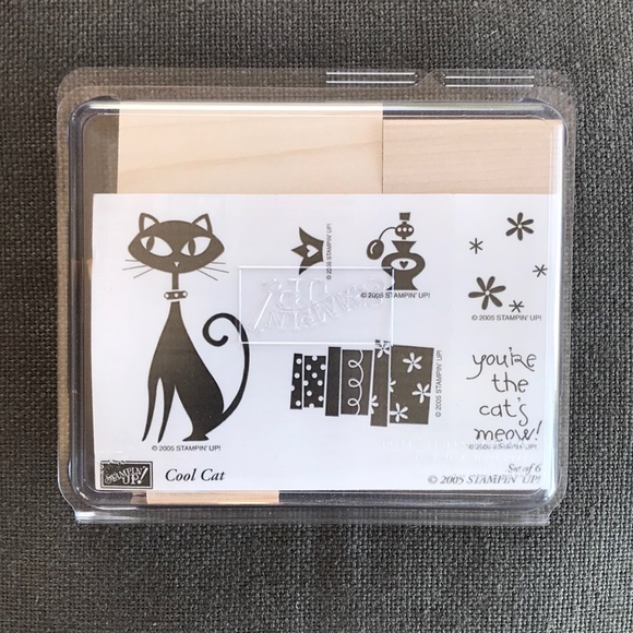 ✨Stamp in’ Up! 🐈‍⬛ You’re the cat’s meow stamp set! NIB Includes 6 stamps - Picture 2 of 6